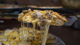 CHEESESTEAK MAC & CHEESE FRY PIZZA
