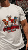 Brother Bruno Pizza Limited Edition T-shirt worn, muscular fit
